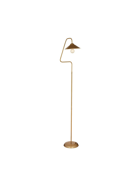 ArteLibre Floor Lamp H150xW18cm. with Socket for Bulb E27 Gold