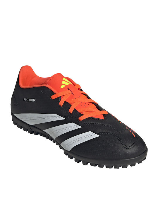 adidas Predator Club Football Shoes with Molded Cleats Core Black / Cloud White / Solar Red