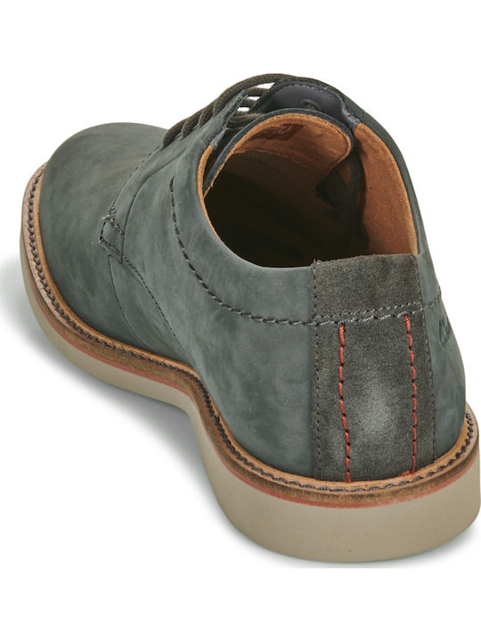 Atticus Men's Leather Casual Shoes Gray