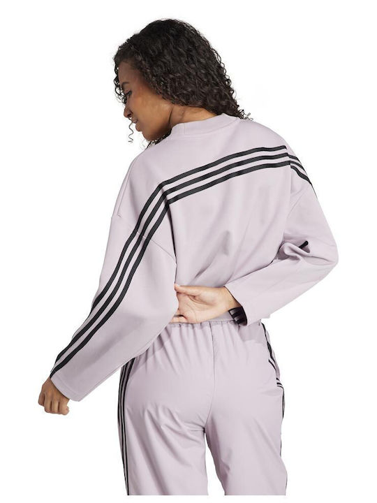 Adidas W Fi 3-stripes Women's Sweatshirt Purple