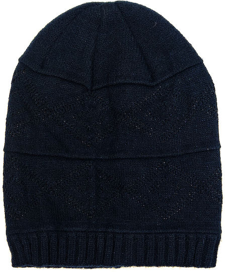 Beanie Unisex Beanie Knitted in Navy Blue color