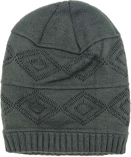 Beanie Unisex Beanie Gestrickt in Gray Farbe