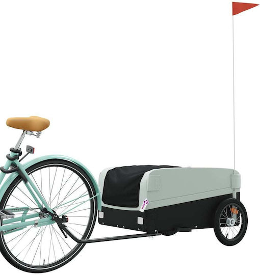 Vidaxl Bicycle Trailer Black Gray 45 Kg Iron