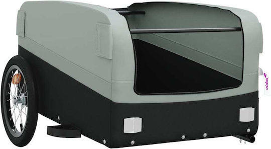 Vidaxl Bicycle Trailer Black Gray 45 Kg Iron