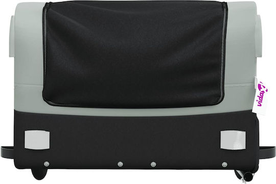 Vidaxl Bicycle Trailer Black Gray 45 Kg Iron