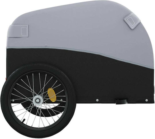 Vidaxl Anhänger Fahrradzubehör Schwarz Grau 30 Kilo Eisen