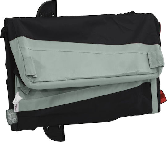 Vidaxl Bicycle Trailer Black Gray 45 Kg Iron