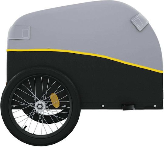 Vidaxl Remorcă Pentru Bicicletă Negru Galben 30 Kg Fier