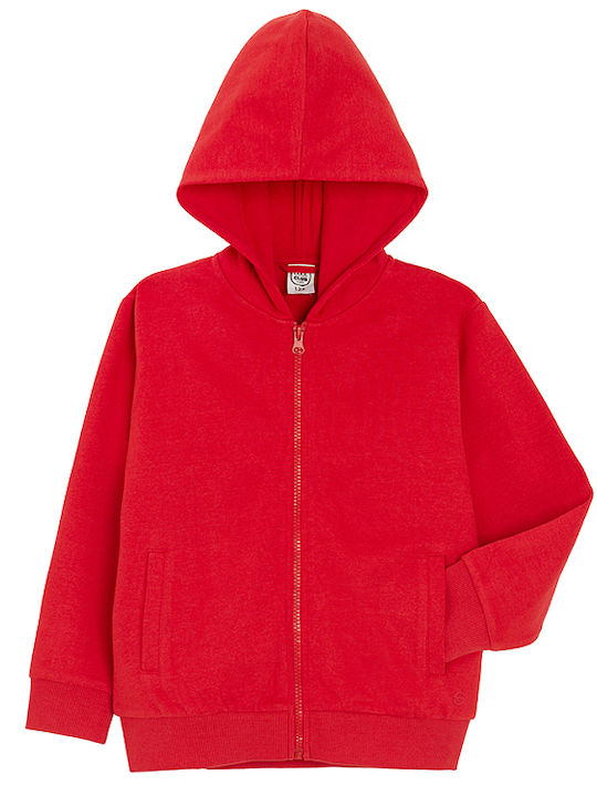 Cool Club Kids Sweatshirt Cardigan with Hood Red