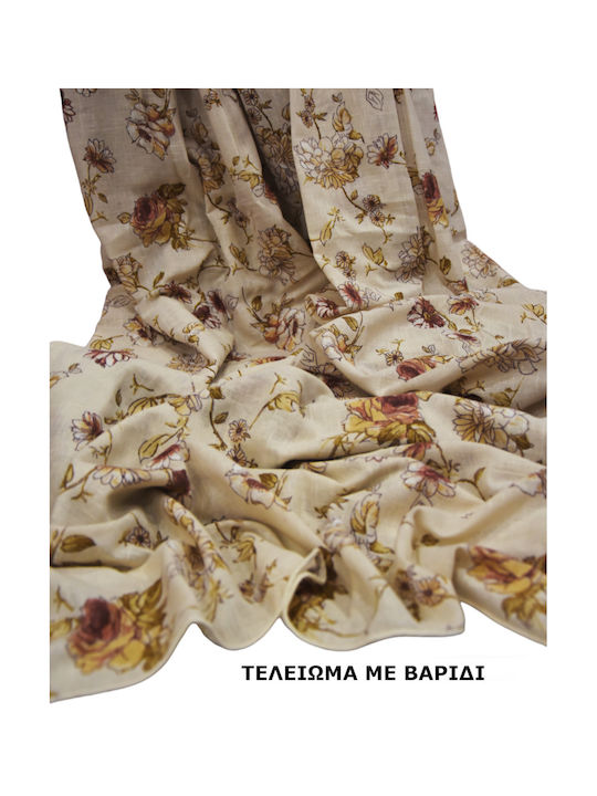 Decotelia Κουρτίνα με Τρέσα Εκρού 500x280εκ.