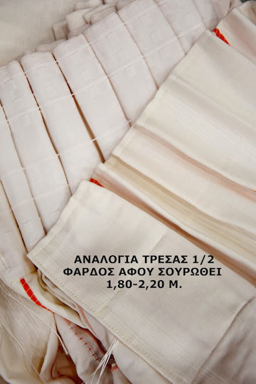 Decotelia Curtain with Pencil Pleat Ecru 480x270cm
