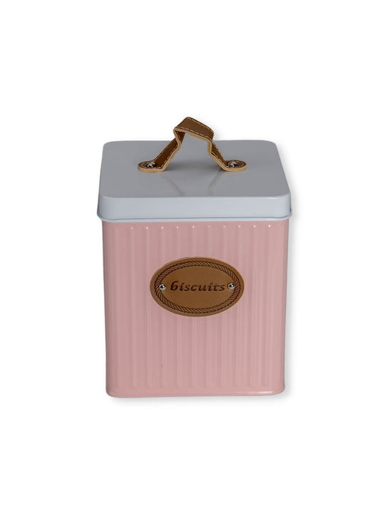 Viosarp Metallic Cookie Jar Pink 15x15x17cm