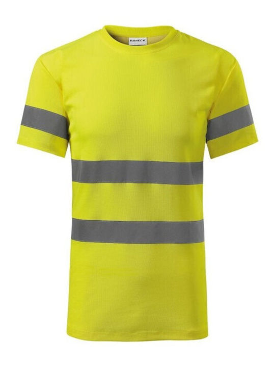 Rimeck Ανδρικό Διαφημιστικό T-shirt Κοντομάνικο Fluorescent Yellow