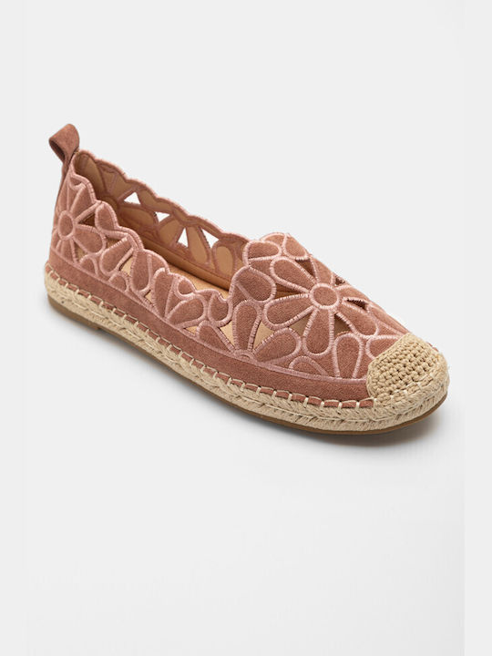 Luigi Women's Synthetic Leather Espadrilles Pink