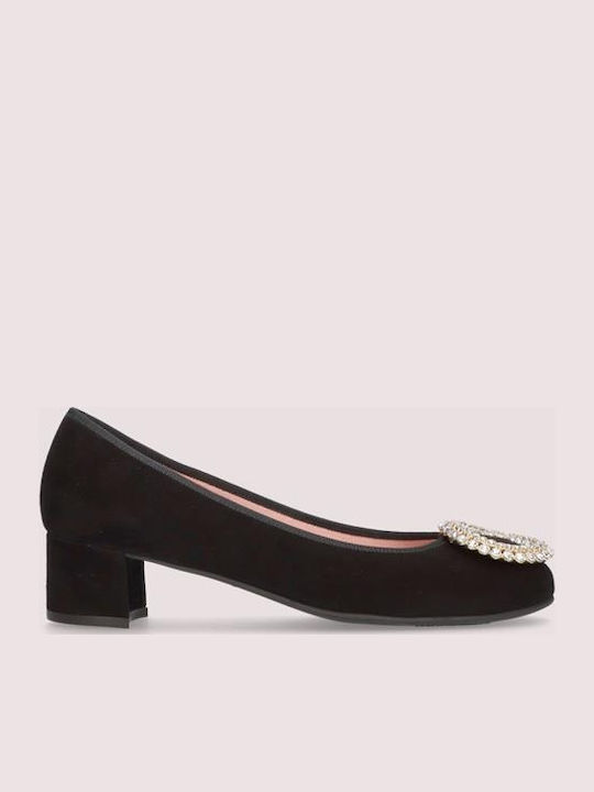 Joanna Leder Pumps mit niedrigem Absatz Schwarz