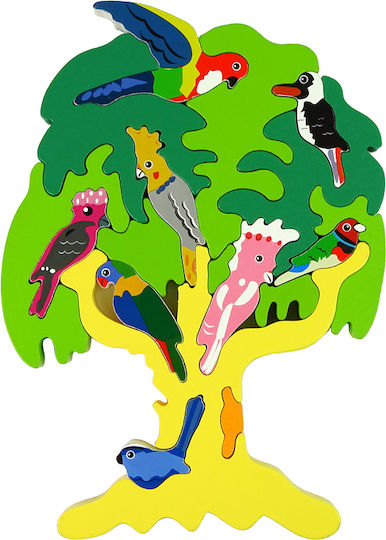 Ξύλινο Παιδικό Puzzle Σφηνώματα 18pcs Lean Toys