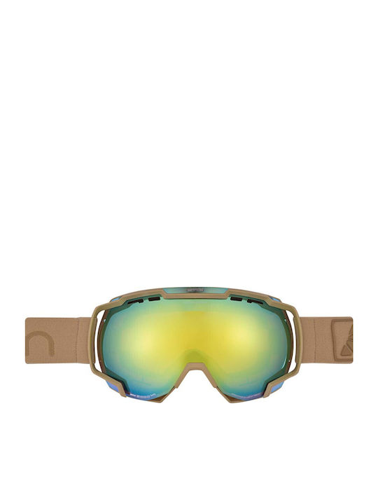 Cairn Mercury Spx3000 Mat Μάσκα Σκι & Snowboard Ενηλίκων Καφέ