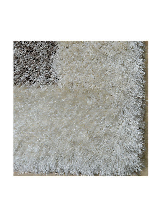 Saray Home Pleusure Килим Правоъгълен Shaggy Furry Ivory anthracite