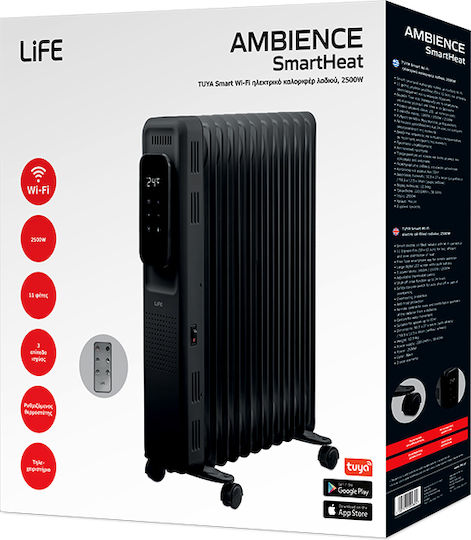 Life Ambience Smartheat Καλοριφέρ Λαδιού με 11 Φέτες 2500W