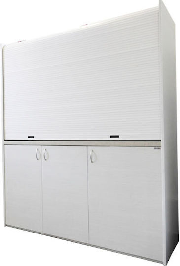 Silver ΚΣ160 Πολυκουζινάκι με Αριστερή Γούρνα 160x65x209cm Καρυδί