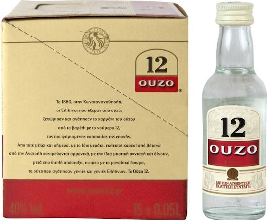 Ούζο 12 Ούζο σε Κουτί 40% 50ml