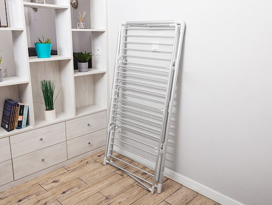 N'Oveen Folding Heated Floor Metallic Clothes Drying Rack 300W with 5m Hanging Length