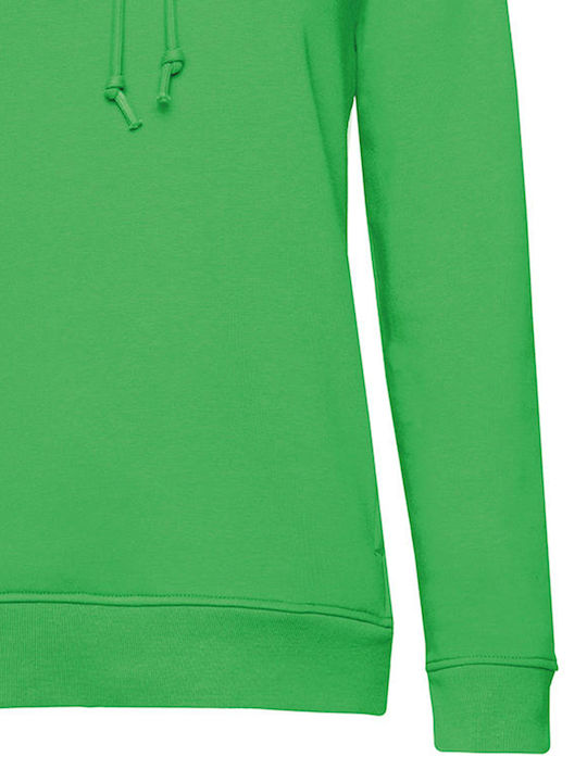 B&C Organic Women's Long Sleeve Promotional Sweatshirt Apple Green WW34B-515