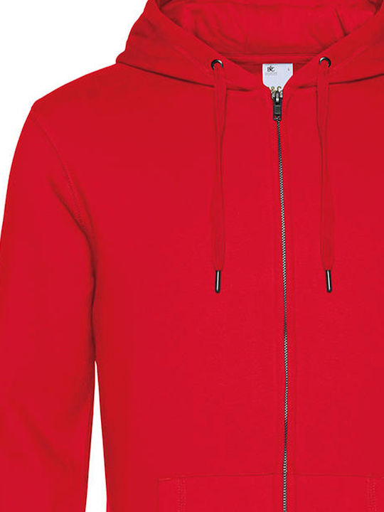 B&C King Werbe-Hoodie in Rot Farbe