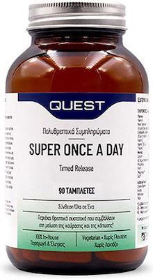 Quest Super Once A Day Timed Release Βιταμίνη για Ενέργεια & Ανοσοποιητικό 90 ταμπλέτες