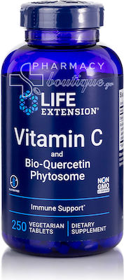 Life Extension Vitamin C & Bio-Quercetin Phytosome Vitamin for Immune System Boost, Skin & Antioxidant Action 250 tabs