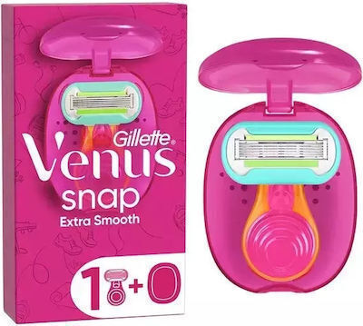 Venus Snap Extra Smooth Ξυραφάκι Σώματος με Ανταλλακτική Κεφαλή 5 Λεπίδων & Λιπαντική Ταινία για Ευαίσθητες Επιδερμίδες Cosmo Pink