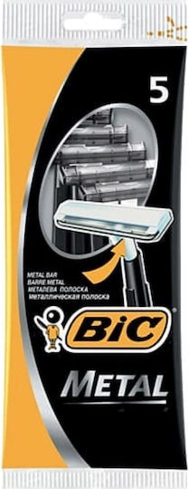 BIC Metal Ξυραφάκια μιας Χρήσης με 1 Λεπίδα 5τμχ