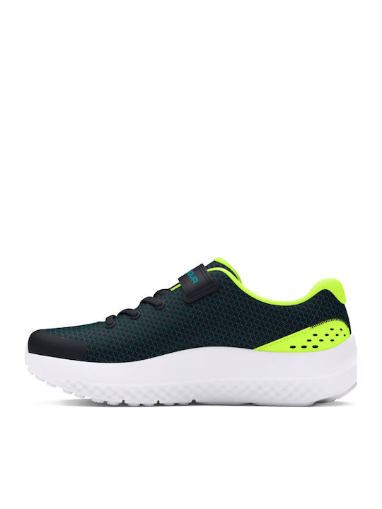 Surge 4 Kids Sports Shoes Running with Hoop & Loop Closure Black