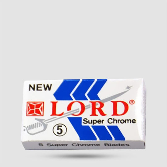 Lord Shave Super Chrome Резервни остриета за чувствителна кожа 5бр