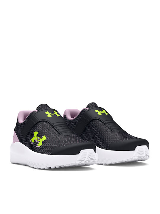 Surge 4 Kids Sports Shoes Running with Hoop & Loop Closure Black