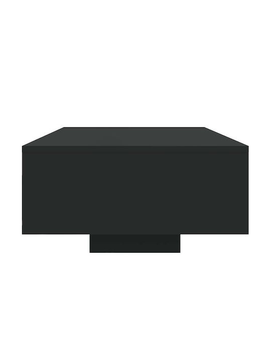Rectangular Central Wooden Black Coffee Table W85xL55xH31cm