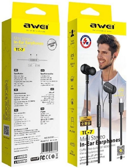 Awei TC-7 Безжични Стерео с жак USB-C Черен