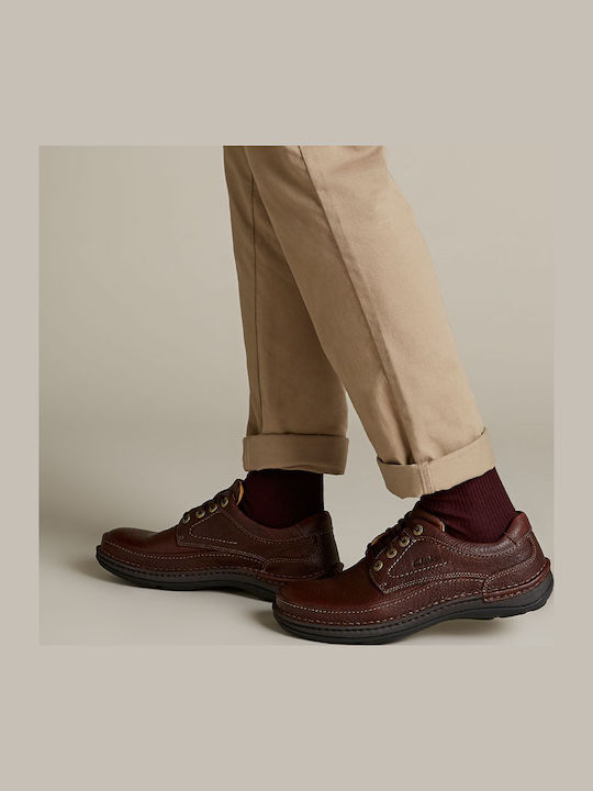 Nature Three Men's Anatomic Leather Casual Shoes Brown