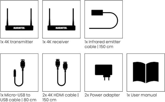 Marmitek Anywhere Wireless 4k Pro Extender HDMI 49.45.0123