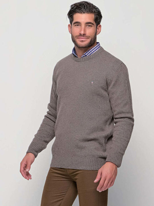 NYT Men's Long Sleeve Sweater Brown