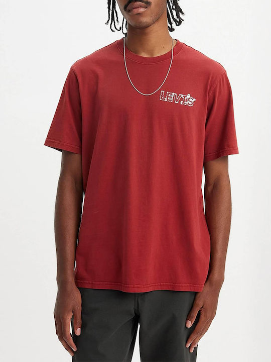 Levi's Men's Short Sleeve T-shirt Red