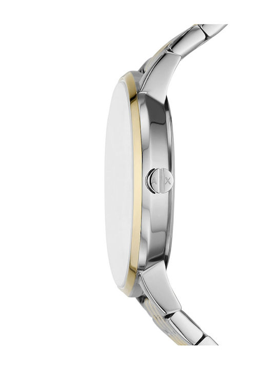 Armani Exchange Γυναικείο Ρολόι 36mm Χρονογράφος Μπαταρίας με Χρυσό Μεταλλικό Μπρασελέ