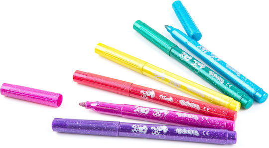 Colorino Glitter Zeichenmarker Set 6Stück