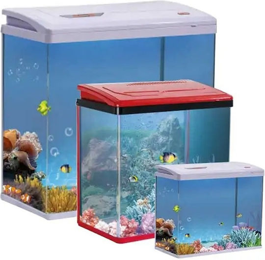 Led Fish Aquarium Capacity 40lt with Filter and 48x44x44cm Black