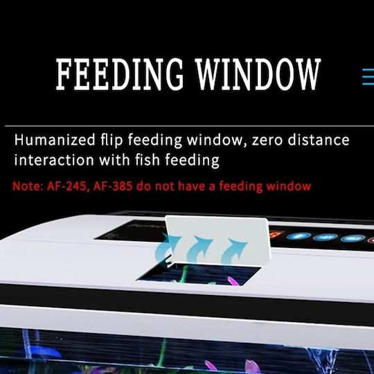 Led Fish Aquarium Capacity 81lt with 61x54x54cm White