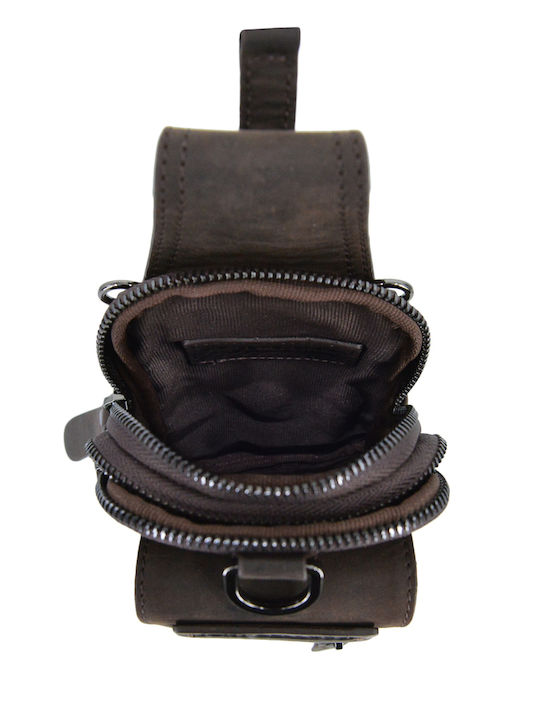 Leather Men's Bag Shoulder / Crossbody Brown