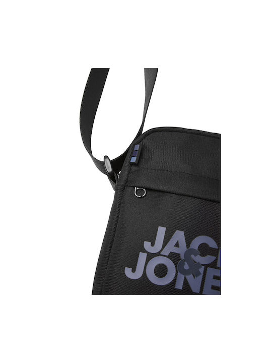 Jack & Jones Ανδρική Τσάντα Ώμου / Χιαστί Μαύρη