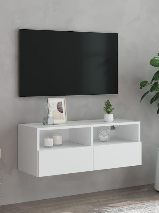 TV-Ständer Weiß M80xP30xH30cm
