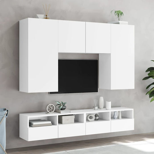 Έπιπλο Τηλεόρασης Λευκό Μ80xΠ30xΥ30cm