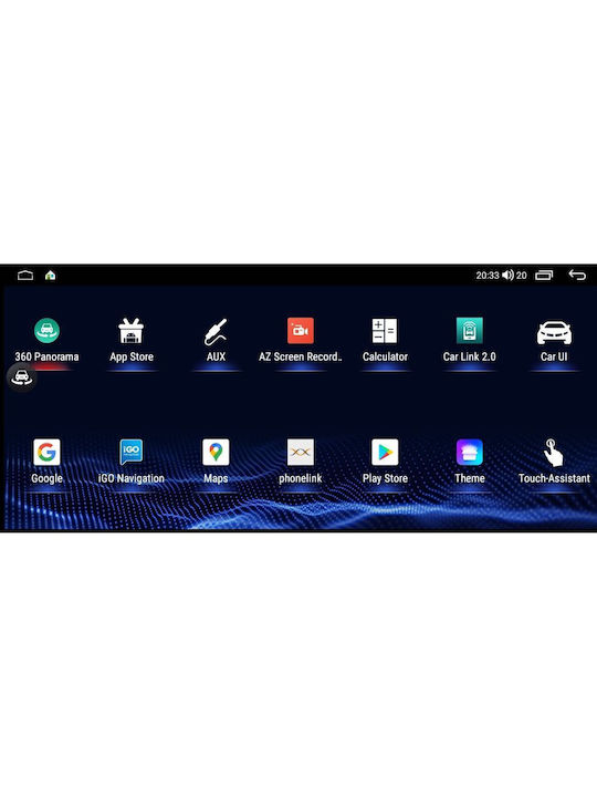 Lenovo Car-Audiosystem 2DIN (Bluetooth/USB/WiFi/GPS) mit Touchscreen 12.3"